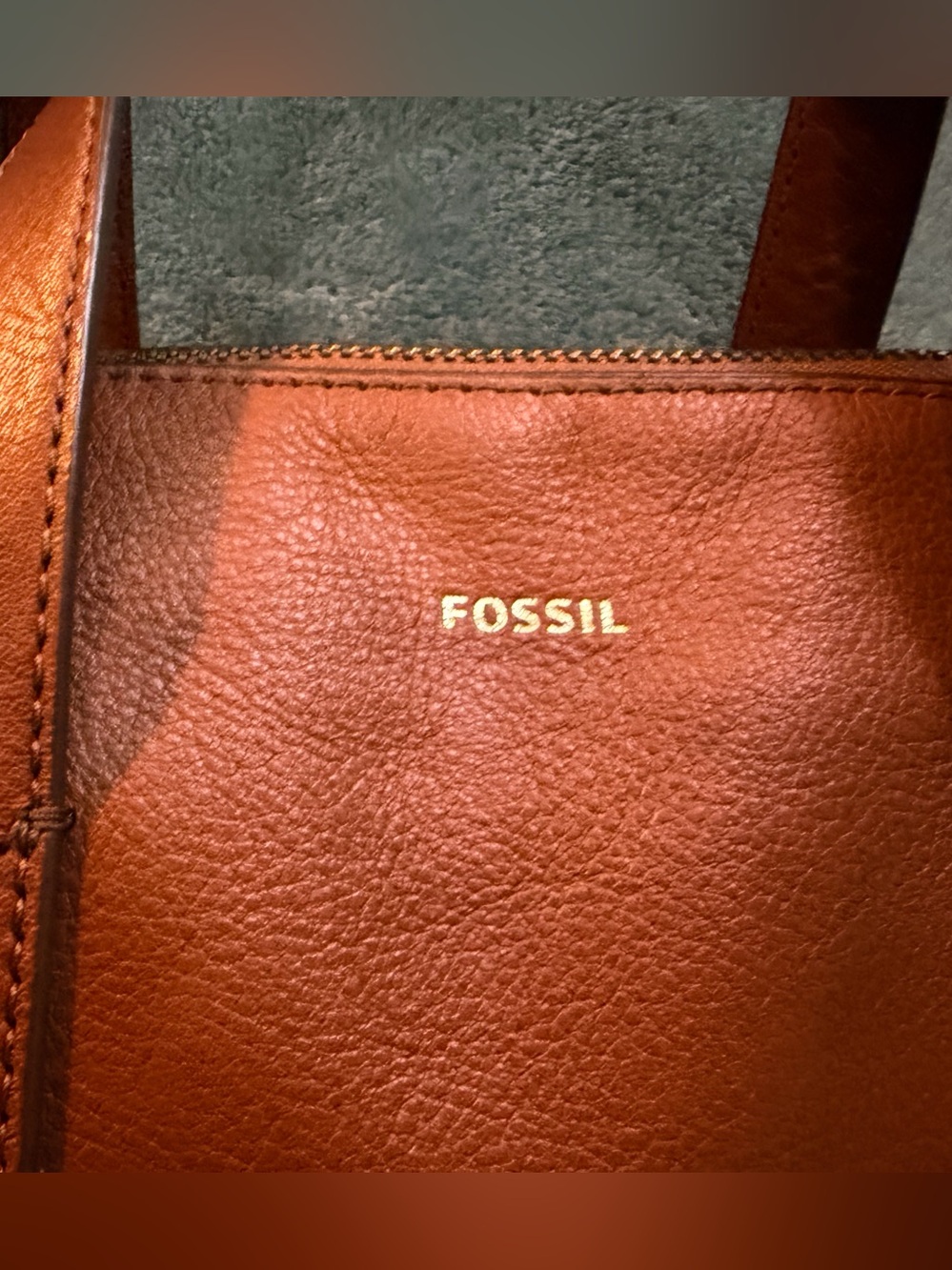 Fossil Sydney Leather Satchel Crossbody Bag – Medium Brown - Picture 2 of 6